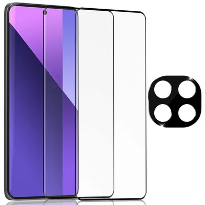 Produktbild von 2-Pack Xiaomi Redmi Note 14 Pro Plus Displayschutzfolie & 1-Pack Kameraschutz - Gehärtetes Glas 9H - Super Qualität 3D