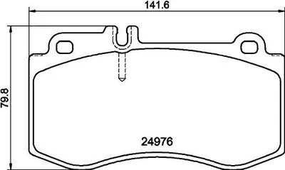 Produktbild von HELLA Bremsbeläge Satz Vorne Bremsklötze passend für MERCEDES-BENZ E-Klasse Limousine (W212) 8DB 355 014-821