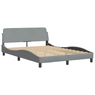 Obrázok produktu pre Rám postele Dover bledosivý 140x190 cm látka