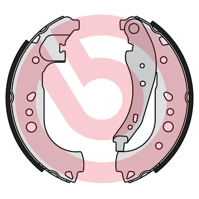 Produktbild von BREMBO Bremsbackensatz Trommelbremse Hinten für RENAULT Twingo III Schrägheck (BCM) 229mm S 68 550