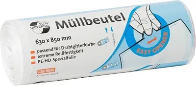 Produktbild von DEISS 46922 Hygienebeutel Universal - weiß, HDPE, 30 Stück