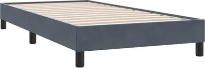 Obrázek produktu pro vidaXL Rám postele bez matrace tmavě šedý 90x220 cm sametový