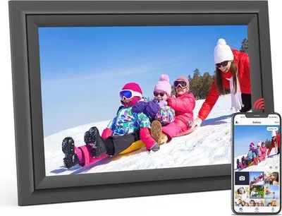 Zdjęcie produktu dla Ramka na zdjęcia z ekranem dotykowym o przekątnej 10,1 cala i łącznością Wi-Fi oraz pamięcią 16 GB
