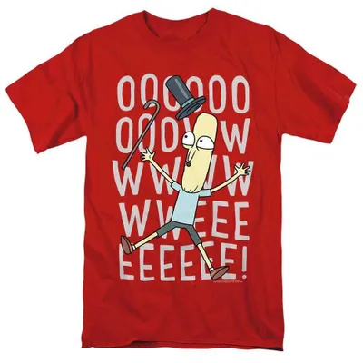 Immagine prodotto di Maglietta unisex "Oowweeeee" di Rick and Morty, in cotone, taglia uomo/donna, modello TV37719 (4XL), colore rosso