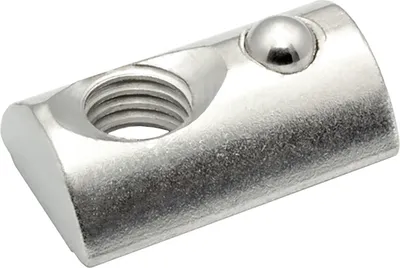 Produktbild von Nutenstein mit Federkugel und Steg M8 Nut 10 für Aluprofil 45-er - 100 Stück