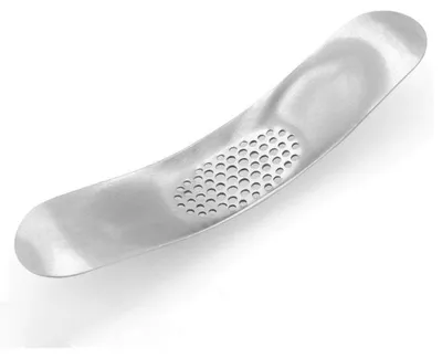 Knoflookpresse aus Edelstahl, ergonomisch, 18,8 cm