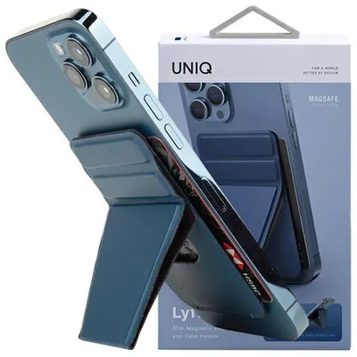 Produktbild von Uniq Lyft Magnetischer Telefonständer Und Kartenhalter Blau/Blau