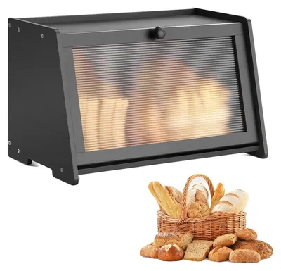 Produktbild von VEVOR Brotkasten für Küchentheke Brotbehälter Brotbox Brot-Organizer aus Holz fü