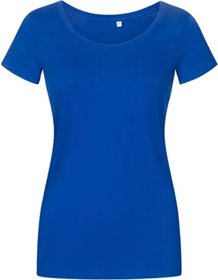 Produktbild von X.O Deep Scoop T-Shirt Damen, Azurblau, XS