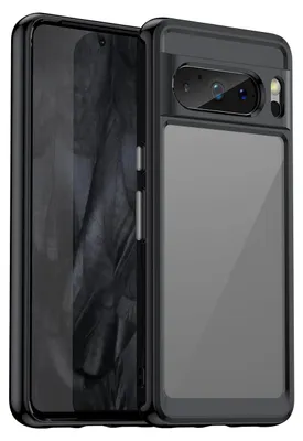 Immagine prodotto di Custodia per Google Pixel 8 Pro trasparente, protettiva in silicone TPU antiurto nero