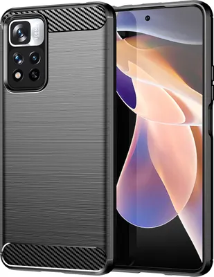 Obrázek produktu pro Pouzdro pro Xiaomi Poco X4 NFC 5G měkké TPU silikonové, karbonové vlákno, nárazuvzdorné ochranné pouzdro černé