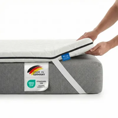 Produktbild von MSS e.K. Komfortschaum Matratzentopper 130 x 200 cm | optimale Körperanpassung | Mattress Topper 130x200 | designed und produziert in Deutschland