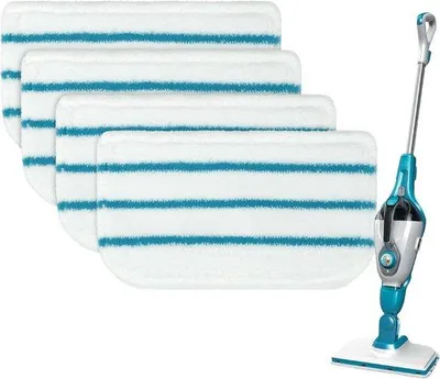 Image de Sacs pour aspirateurs Black & Decker FSM1610/1630, amovibles et lavables - Lot de 4 - compatibles avec les aspirateurs de 31 x 16 cm.