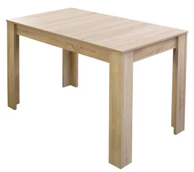 Produktbild von Ausziehtisch Esszimmertisch Eiche sägerau Esstisch 120x80