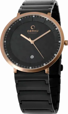 Produktbild von Uhr Obaku Herren Schwarz Obaku-V147GVBSB