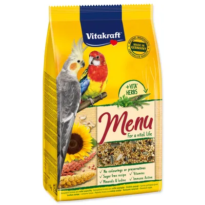 Obrázok produktu pre VITAKRAFT-MENU VITAL 1 KG FEED D / Stredné papagáje