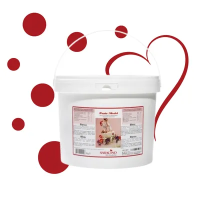 Produktbild von Modellierpaste Weiß 5kg SARACINO