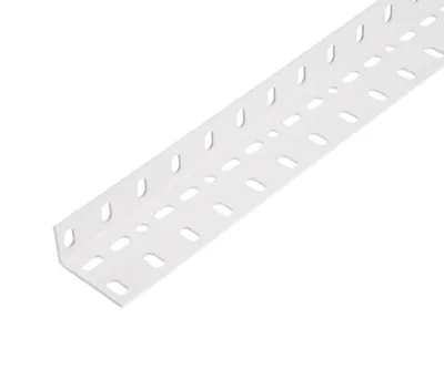 Produktbild von ALBERTS Winkelprofil Stahl roh sendzimirverzinkt weiß kunststoffbeschichtet RAL 9016 1000x25x45 mm Materialstärke 1,5 mm