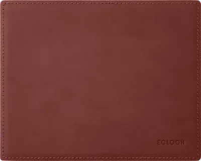 Produktbild von Mauspad Leder Bordeaux Rot cm 25x20 - Mousepad Eckige Ecken - Handwerkliche Nähte - Hergestellt in Italien