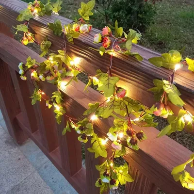 Zdjęcie produktu dla Świąteczna girlanda solarna, 50 diod LED, różowa, 8 trybów, wodoodporna (IP65), długość 5 metrów