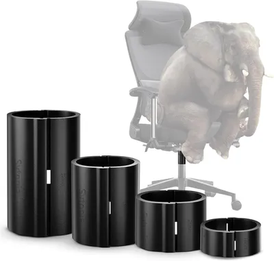 Productafbeelding van Gasveerklemmen 28 mm, 4 stuks, voor bureaustoel, tot 450 kg, verstelbare hoogte