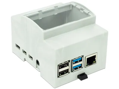 Obrázok produktu pre JOY-IT puzdro na DIN lištu pre Raspberry Pi 4 B
