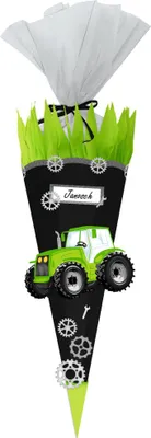 Produktbild von URSUS Schultüten-Bastelset Easy Line "Traktor", 6-eckig