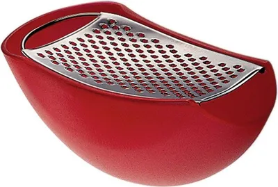 Produktbild von Alessi Parmenide - Reibe mit Käsedose in verschiedenen Farben-Rot