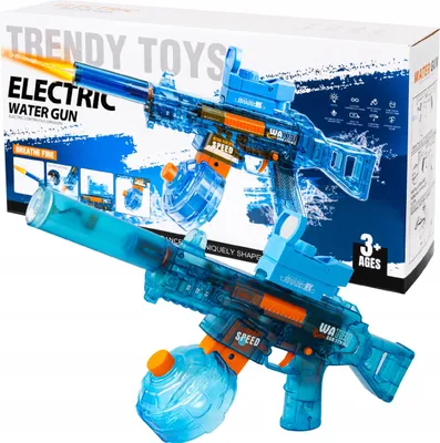 Zdjęcie produktu dla ELEKTRYCZNY PISTOLET NA WODĘ KARABIN DIODA LED AKUMULATOR 1200 mAh