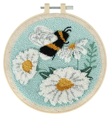 Punch Needle Stick-Set Blumen Biene, 15,2 cm