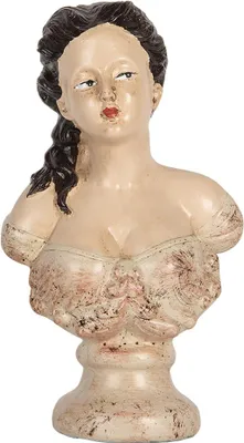 Produktbild von Clayre & Eef Dekorationsfigur Frau 12x8x20 cm Beige Kunststoff