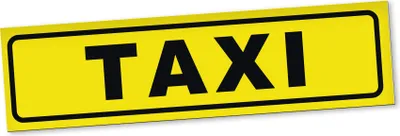 Produktbild von PantherPixel Taxi Magnetschild Auto Taxiruf Taxifahrer Taxiservice Magnetfolie Geschenkidee 30 x 8 cm STANDARDFARBFOLIEN