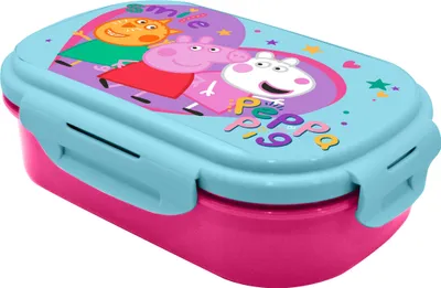 Produktbild von Peppa Pig Rechteckige Lunchbox Mit Besteck Rosa  Rosa One Size