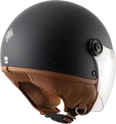 Produktbild von Jethelm TUCANO URBANO EL'JETTIN 6.0 Motorradhelm Offener Helm Schwarz stumpfMatt S C1000N32