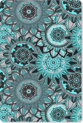 Produktbild von MuchoWow® Mauspad Mousepad Mandala - Blumen - Entwurf 40x60 cm - Mousepads - Maus Mat - Pad - Mausunterlage - Schreibtisch Accesoire