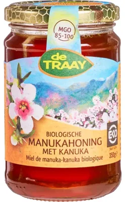 Productafbeelding van De Traay Manuka kanuka honing  (350 gr)