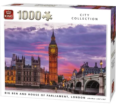 Obrázok produktu pre King City Collection Big Ben & Parliament 1000 pcs, 1000 kusov, 8 rok / roky