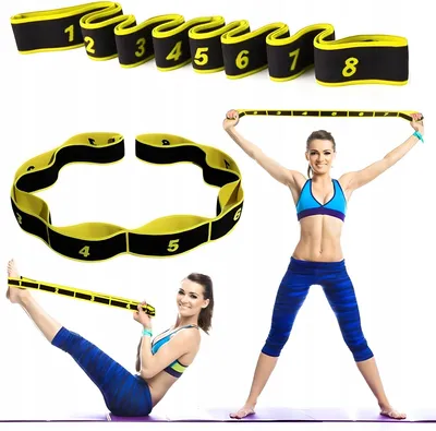 Produktbild von Gymnastikgummi zum Dehnen Übungsband gelb