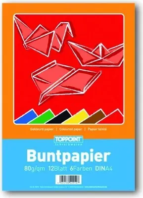 Produktbild von Buntpapierheft, A4, 12 Blatt