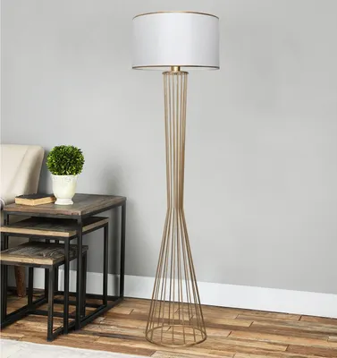 Produktbild von Opviq, AYD-3077, Stehlampen, Weiß, Metall, 21 x 38 x 155 cm