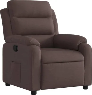 Immagine prodotto di vidaXL Poltrona relax in tessuto marrone scuro
