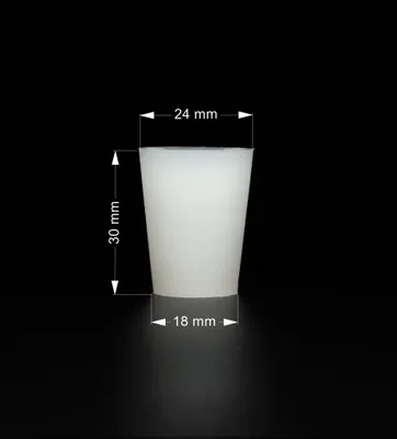 Produktbild von Silikon Stopfen 24/18mm - Silikonstopfen