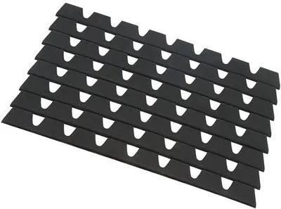 Image de Kit de protection universel pour rétroviseurs extérieurs, 8 pièces, caoutchouc noir, universel, protection anti-chocs