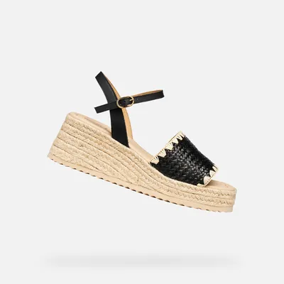 Produktbild von Geox Schwarze Damensandalen Alemeria 39