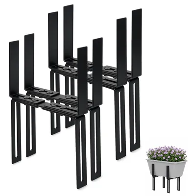 Image de Omgoods - Lot de 4 supports réglables pour jardinières de balcon