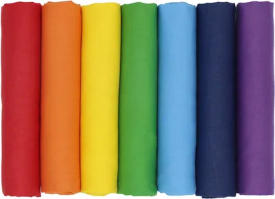 Zdjęcie produktu dla Bawełniana tkanina, 7 sztuk, 45 x 50 cm, do szycia