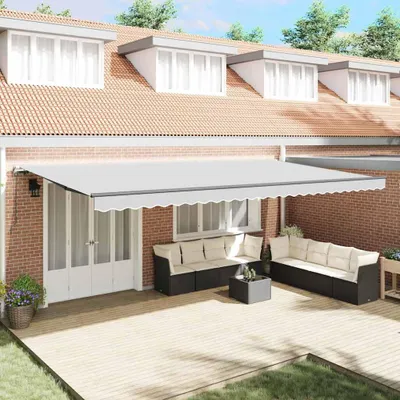 Imagen del producto de Toldo gris antracita, 6 x 3 metros, estructura metálica
