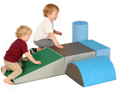 Produktbild von Schaumstoff Bausteine Kinder Softbausteine klettern Bauklötze Weiche Schaumstoffbausteine Riesenbausteine Schaumstoffblöcke Bausteinset Spielbausteine für Baby & Kleinkinder Mehrfarbig