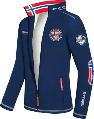 Zdjęcie produktu dla Nebulus zimowa kurtka softshell z pluszowym futrem MAESTRO FUR męska, ciepła kurtka ze sztucznego futra, praktyczna i uniwersalna kurtka przejściowa i zimowa, Q617 - męska, granatowy, L