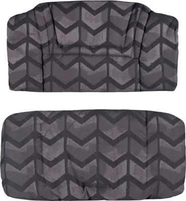 Produktbild von HOPPEDIZ Kinderstuhlpolster Hochstuhl Sitzkissen Set für Hauck Alpha Amsterdam black